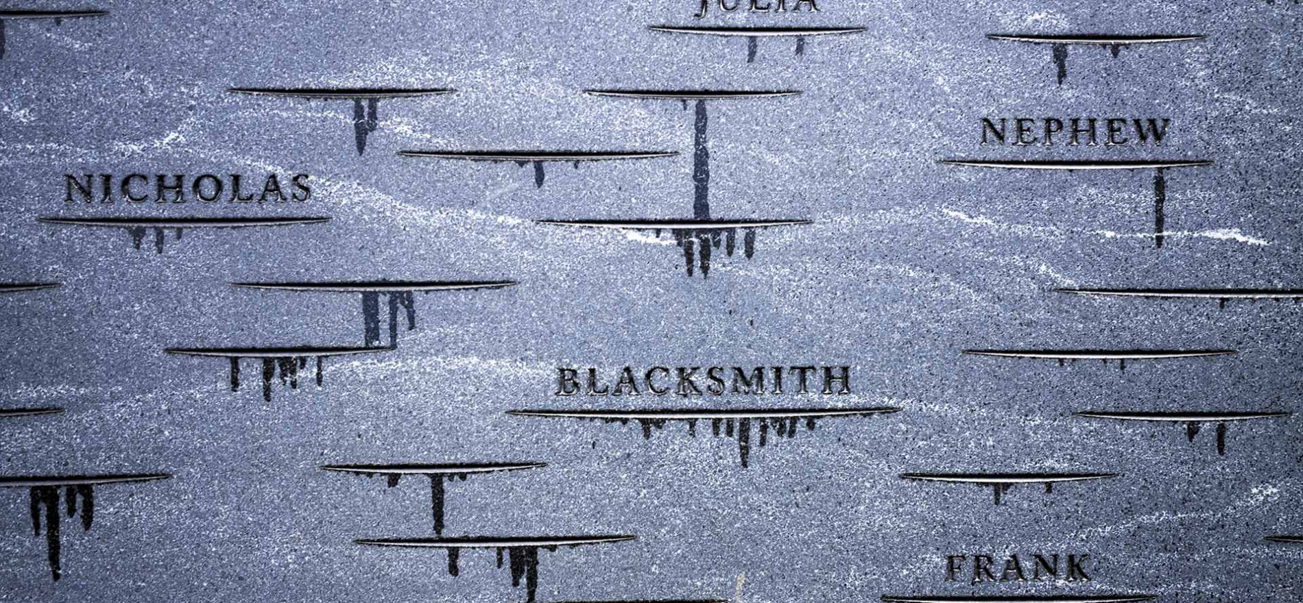 Reckoning with the Past - Names etched into the UVA Memorial