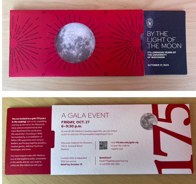 By the Light of the Moon Gala Invitation