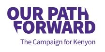 Our Path Forward, The Campaign for Kenyon Website