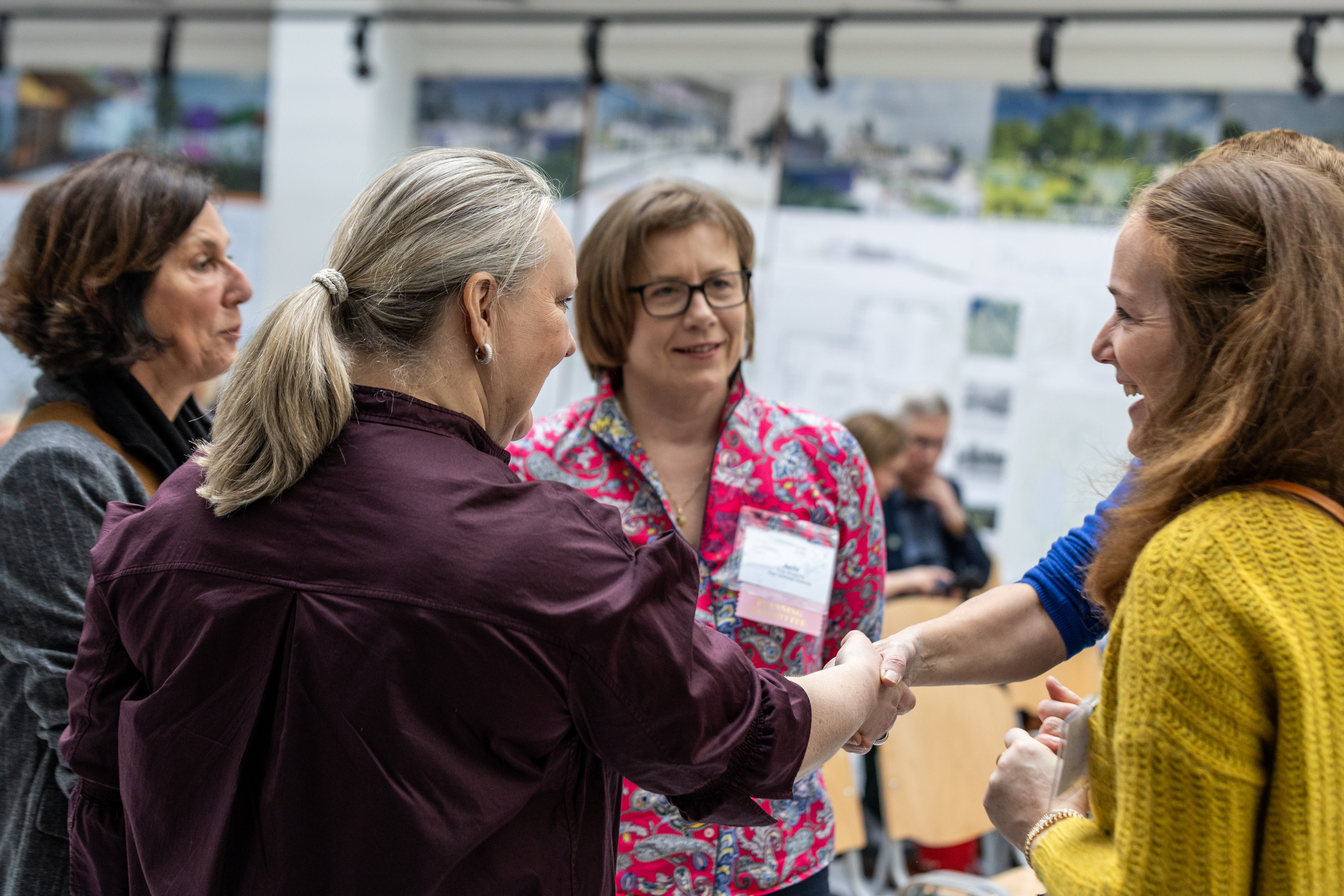 Participants chat during the 2024 Nordic Summit in Latvia.