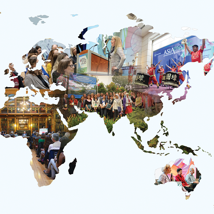 A Global Community header Square