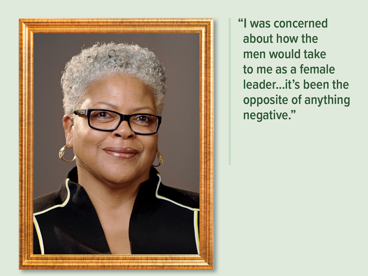Brenda Allen: "I was concerned about how the men would take to me as a female leader...it's been the opposite of anything negative."