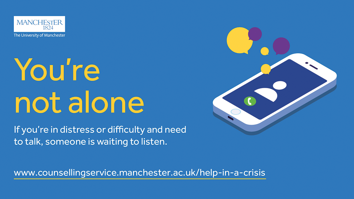 University of Manchester social media campaign for student mental health