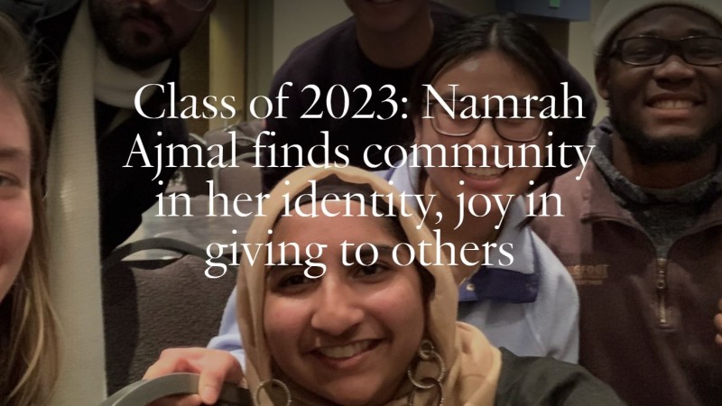 Namrah Ajmal finds community in her identity, joy helping others