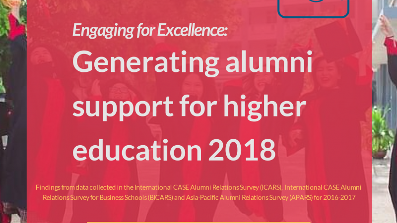 Engaging for Excellence: Generating alumni support for higher education 2018