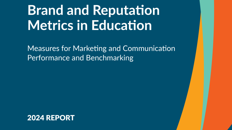 The cover of the Framework for Brand and Reputation Metrics in Education
