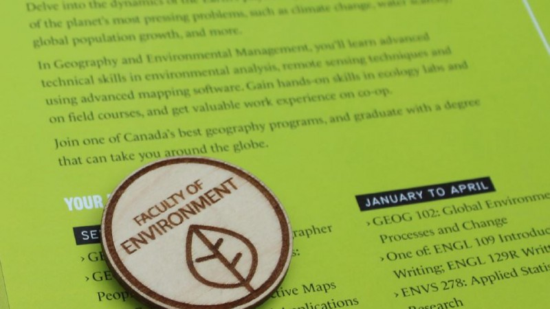 Living Our Values: Sustainable Swag from Waterloo's Faculty of Environment